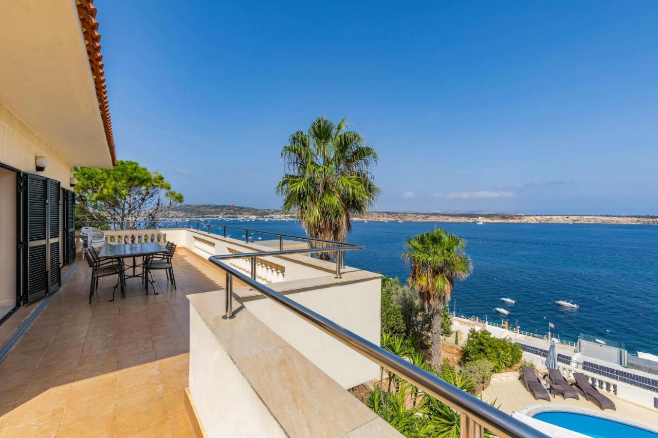 Villa Palma - Sunset Sea Views With Pool, Jacuzzi, Sauna And Games Room メーリッハ エクステリア 写真